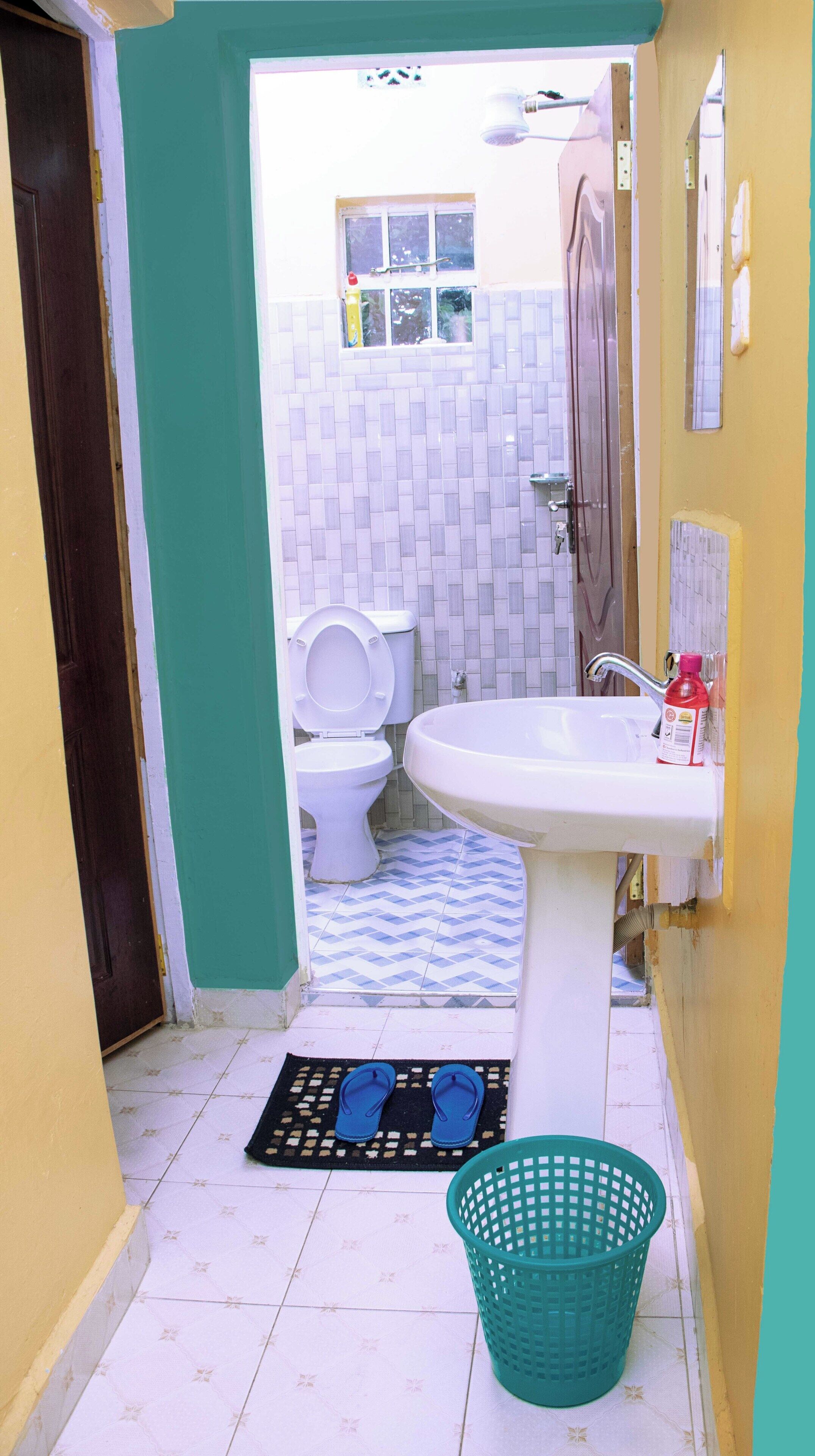 Towels, soap, toilet paper