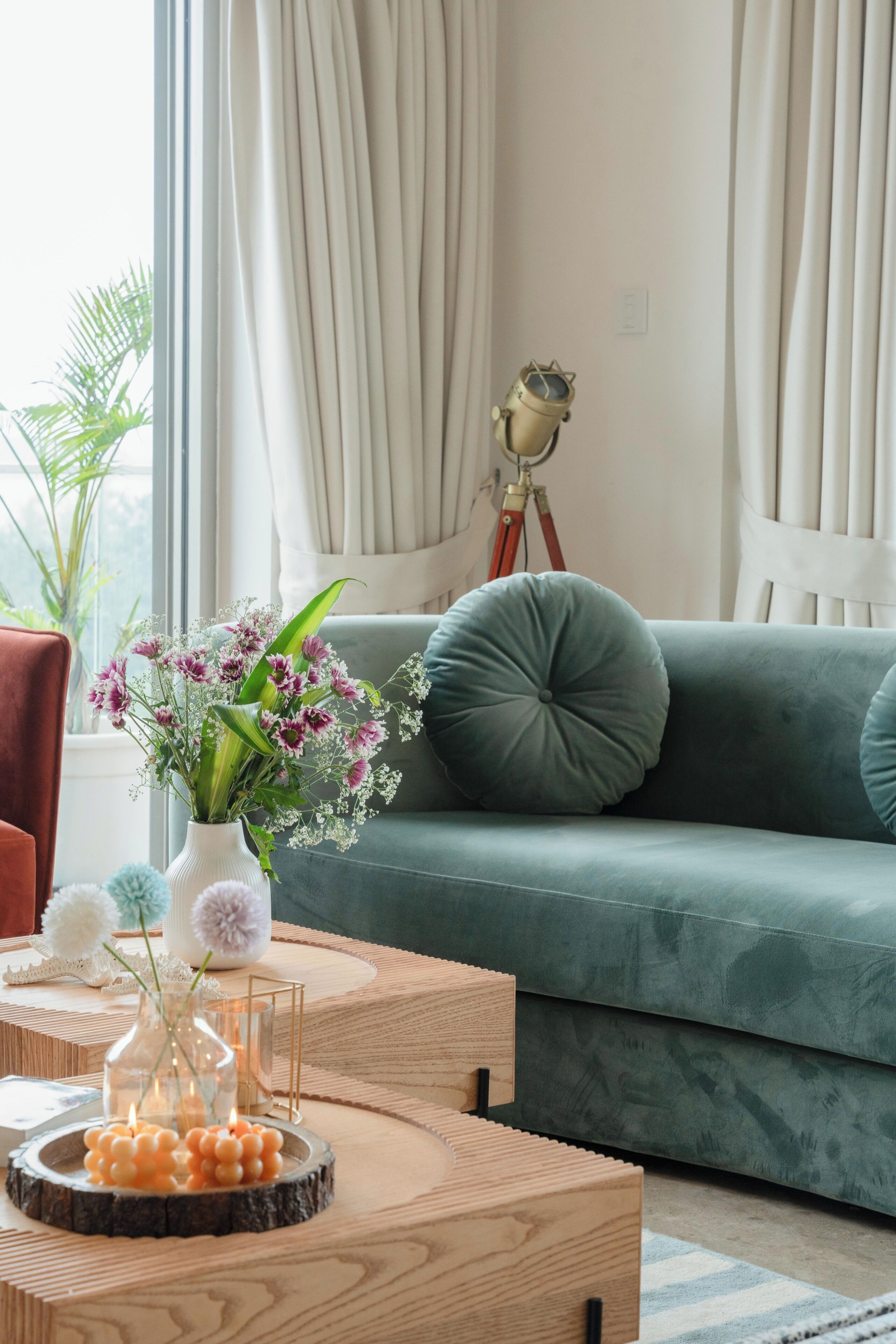 Apartment, 4 Bedrooms, Partial Sea View | Living area