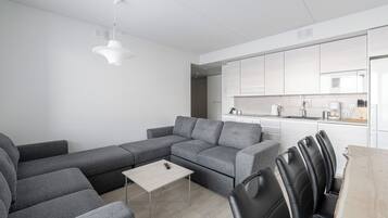 Standard-huoneisto, parveke, järvinäköala | Oleskelualue