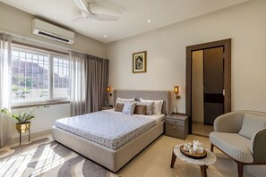 Vila Deluks, balkon, pemandangan kota