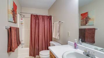Hair dryer, towels