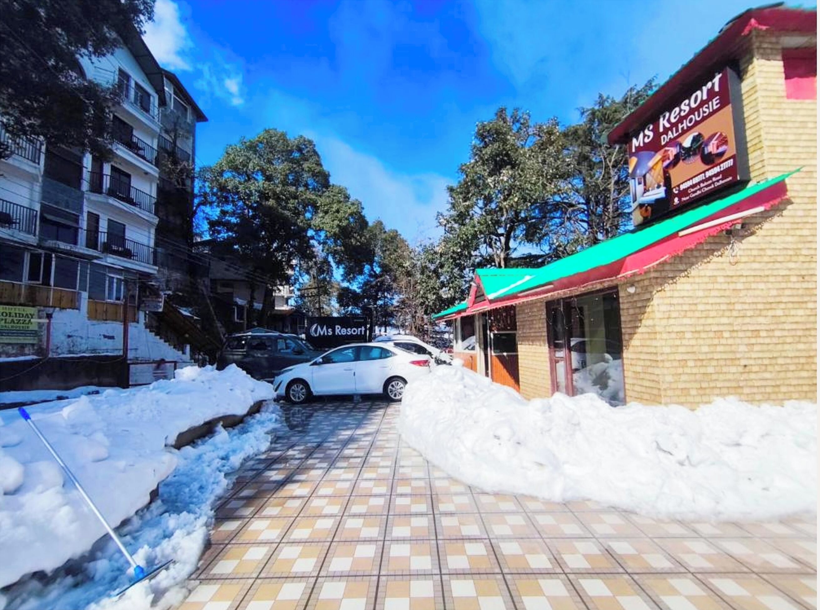 Majoituspaikan julkisivu