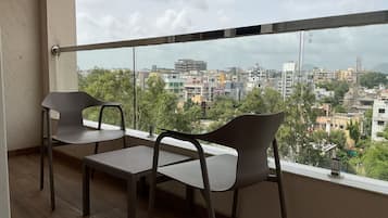 Blick vom Balkon