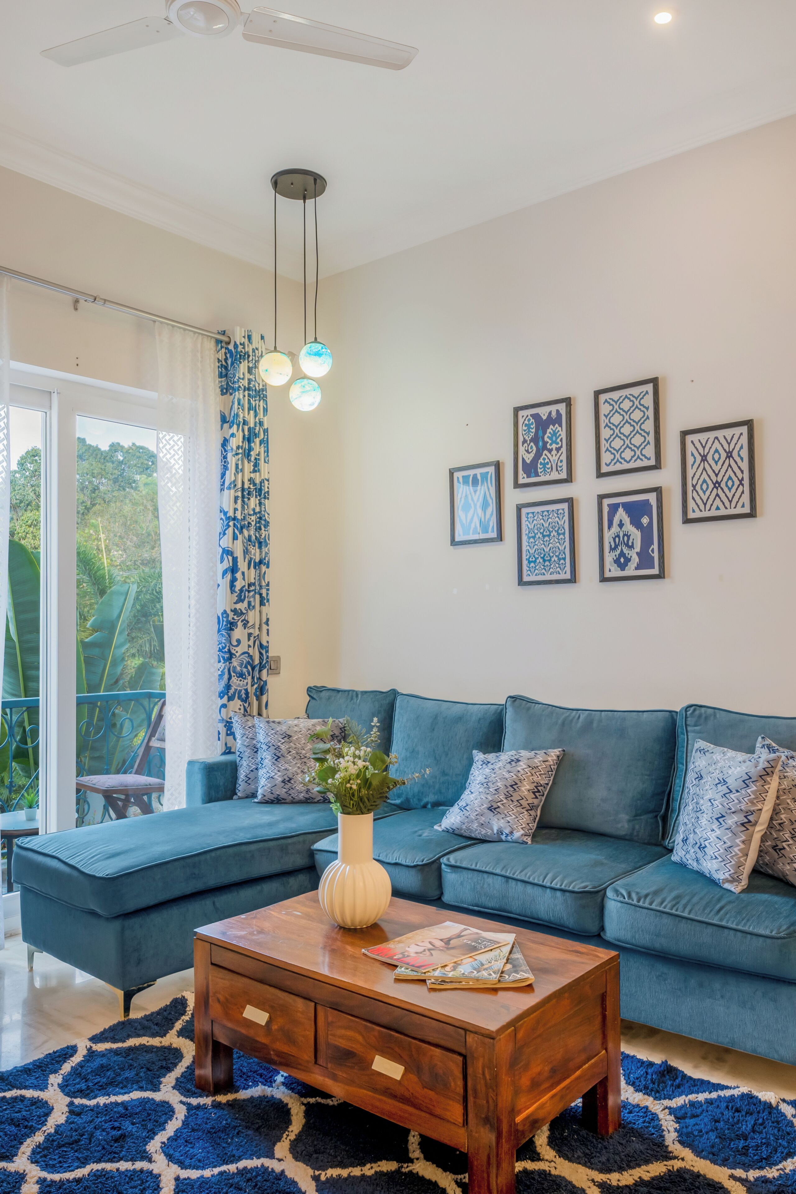 Apartamento, 2 quartos, cozinha americana | Área de estar