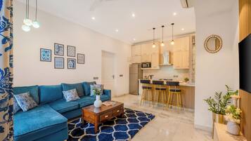 Leilighet, 2 soverom, tekjøkken | Oppholdsområde