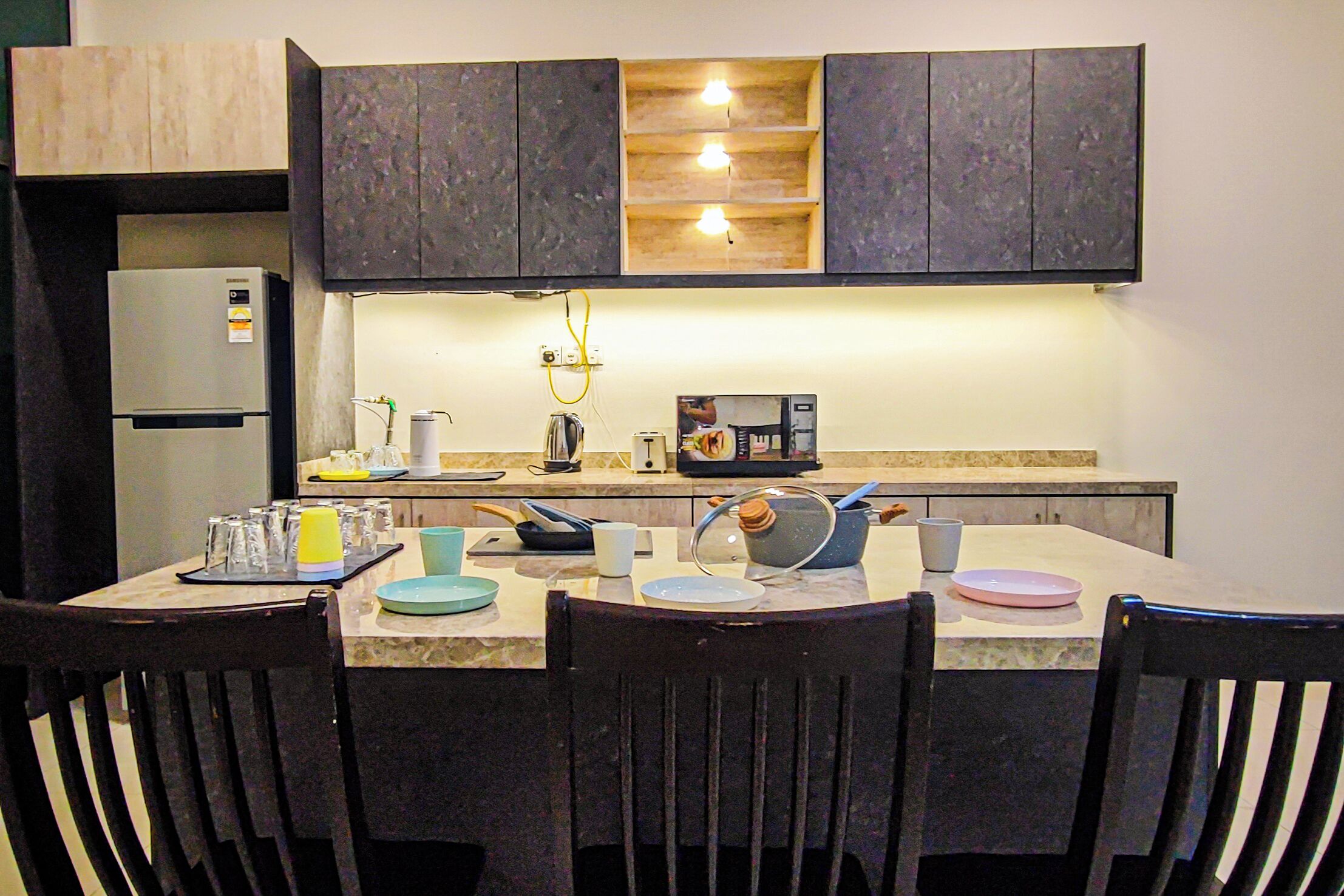 奢华别墅, 庭院景观 | 私人厨房