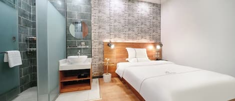 Comfort tweepersoonskamer | Lakens van Egyptisch katoen, luxe beddengoed, geluiddichte muren
