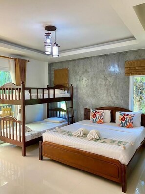 Family Bungalow, Balcony - Lanta Just Come Bungalow (Ko Lanta)