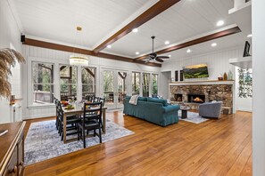 Interior - Riverfront Cabin | Sauna • Hot Tub • Private Trail (Cashiers)