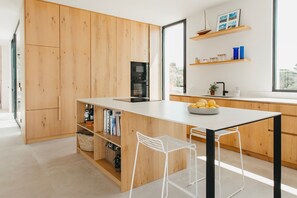 Fridge, microwave, oven, stovetop - Villa Catalina with private pool - My Rental Homes (Sant Lluís)