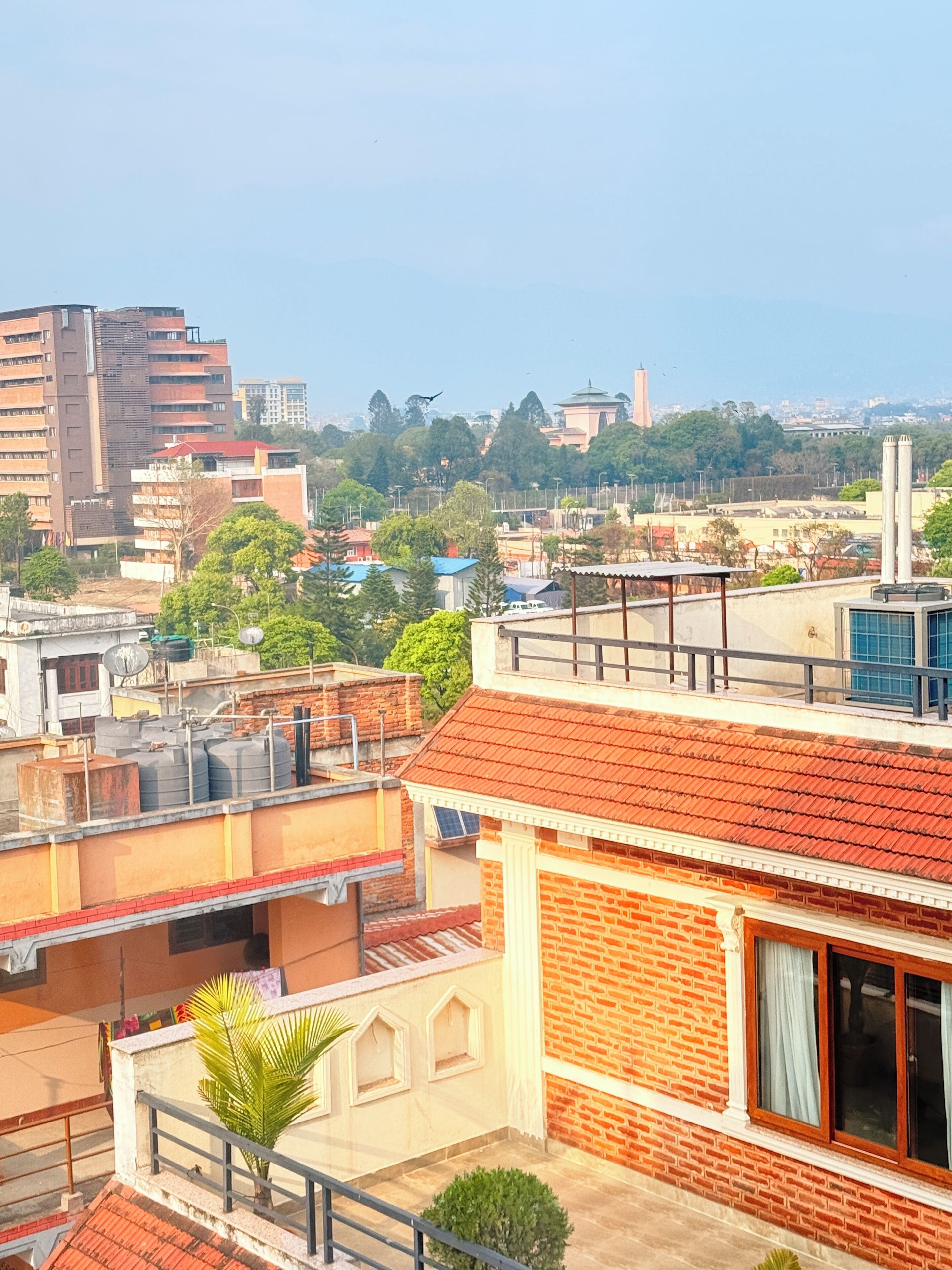 Uitzicht vanuit accommodatie