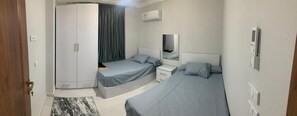 Iron/ironing board, bed sheets - Modern Cozy Secure New Furnished Apt at Zahraa Al Maadi with Great Location (Zahraa Al Maadi)
