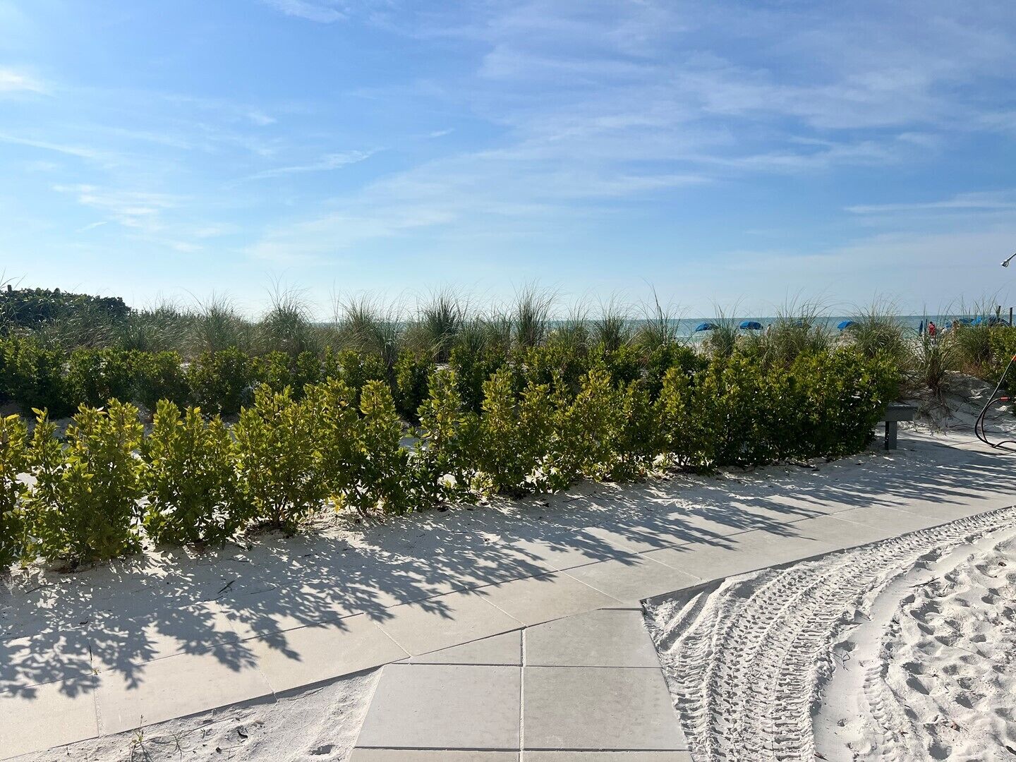 Vlak bij het strand