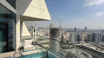 Luxury Apartment, 1 Katil Ratu (Queen) dengan Katil Sofa, Balcony, City View | Kawasan hartanah