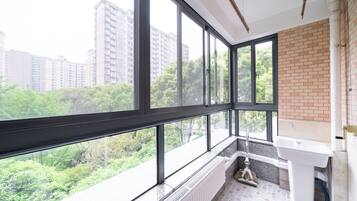 City View 3BR Serviced Residence - Perfect for Family Stay | Balcony