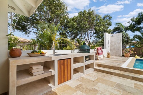 Luxury Caribbean villa with resort vibes + outdoor living + privacy