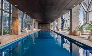 Indoor pool, a heated pool - Premium 2BR Apartment Near Melbourne CBD (Southbank)