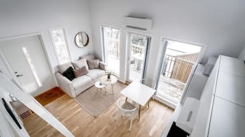 Villa Deluxe, 4 chambres, vue lac | Coin séjour