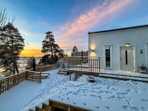 Villa Deluxe, 4 chambres, vue lac | Terrasse/Patio
