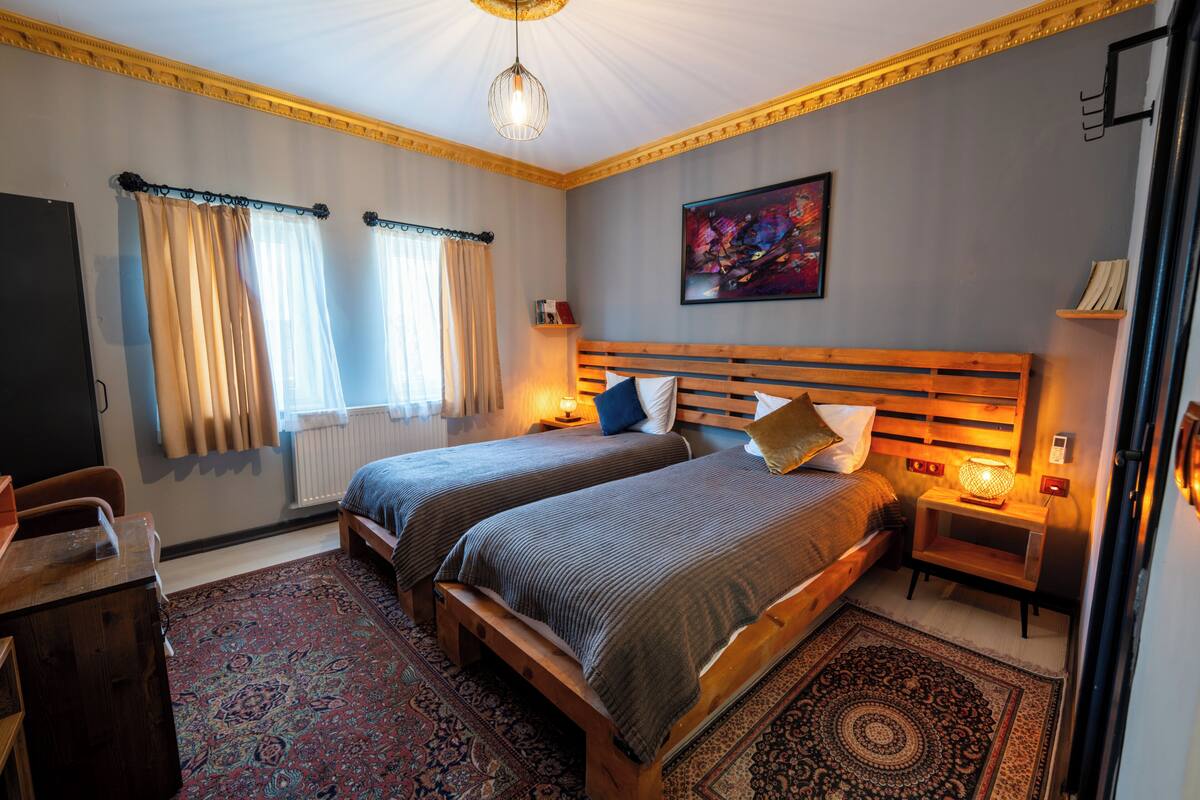 标准双床房, 露台, 城市景观