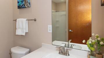 Hair dryer, towels