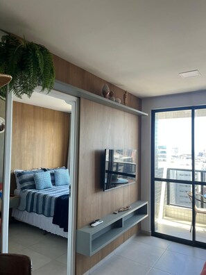 Iron/ironing board, Internet, bed sheets - Smart Stay Izidro Ponta Verde Maceió (Maceió)