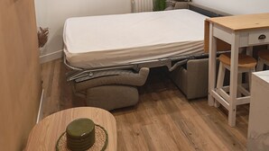 1 室のベッドルーム、WiFi (無料)、ベッドシーツ