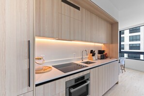 Căn hộ, 1 phòng ngủ, quang cảnh thành phố | Bếp riêng