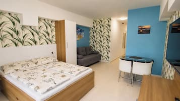 Deluxe-Apartment | Schallisolierte Zimmer, kostenloses WLAN, Bettwäsche