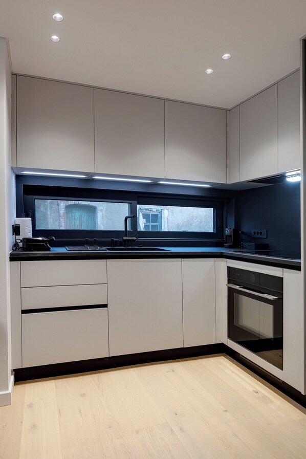 Nhà Duplex Exclusive, không hút thuốc, quang cảnh thành phố | Bếp riêng