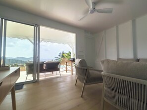 Living area - Villa Ty Kas Karaïb Sainte-Luce, sea view and swimming pool. (Sainte-Luce)