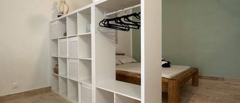 1 bedroom, iron/ironing board, bed sheets
