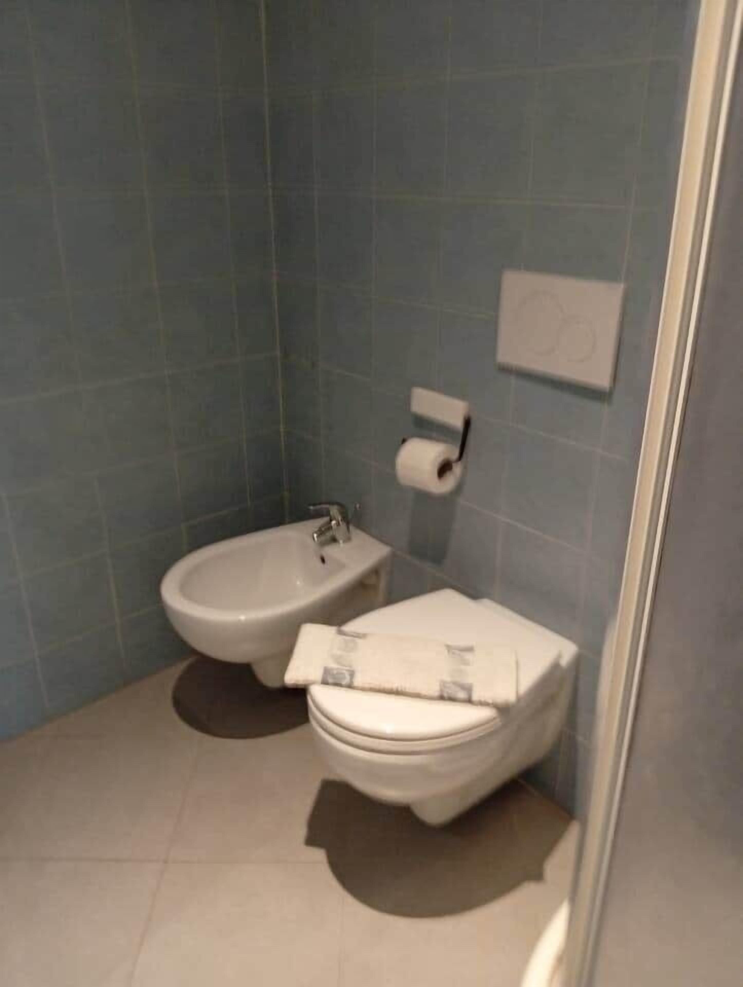Dusche, Haartrockner, Bidet, Handtücher