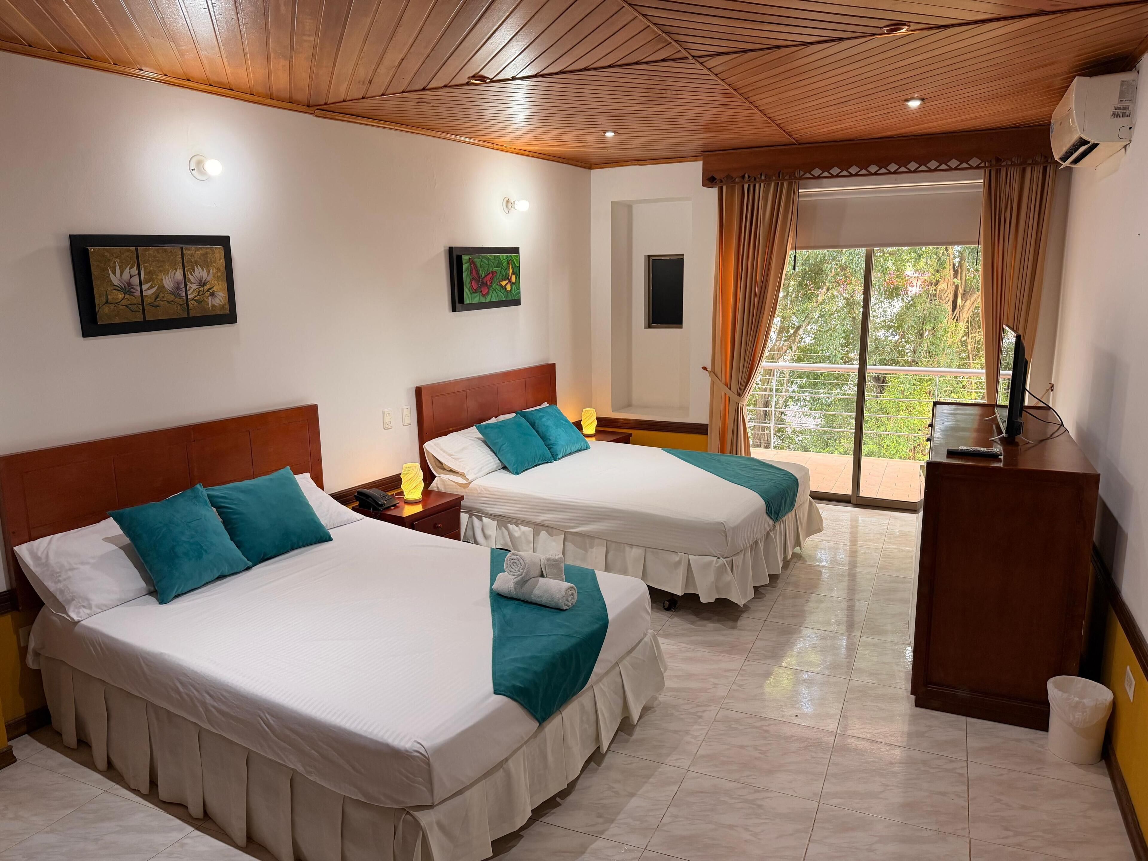 Zweibettzimmer, Balkon