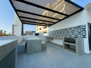 Terrace/patio - Cozy 1 bdrm Golden Zone apartment 6 (Mazatlan)