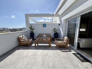 Terrace/patio - Ático Suite Vejer with a private heated pool (Vejer de la Frontera)
