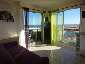 TV - Apartment panoramic sea view - 5 guests (Le Barcarès)