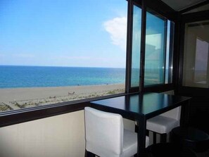 Interior - Duplex with sea view, AC - 6 guests (Le Barcarès)