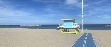 En la playa