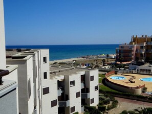 Exterior - Apartment with air conditioning, sea view - 4 guests (Le Barcarès)