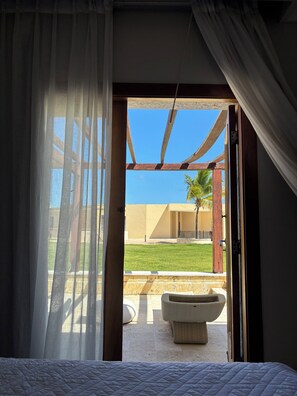 1 bedroom, bed sheets - Pool view Apartment at Fishing Lodge Cap Cana (Punta Cana)
