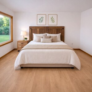 Tabla de planchar con plancha, wifi y ropa de cama 