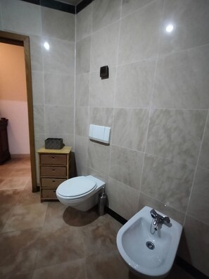 Shower, hair dryer, bidet, towels - Apartment near Forum Mall (Aveiro)
