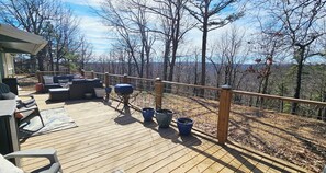 Terrace/patio - Blue Sage Sanctuary-Buffalo River Retreat (Jasper)