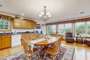 Dining - Secluded Lakefront Estate: Private Dock, Huge deck w/ views, Kayaks, Hot Tub (Sevierville)