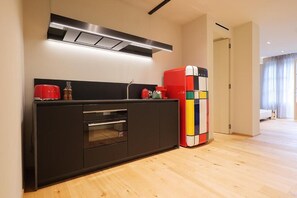 Apartemen, pemandangan kebun | Interior