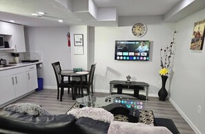 Living room - Room-cozy Basement Retreat With Private (Winnipeg)