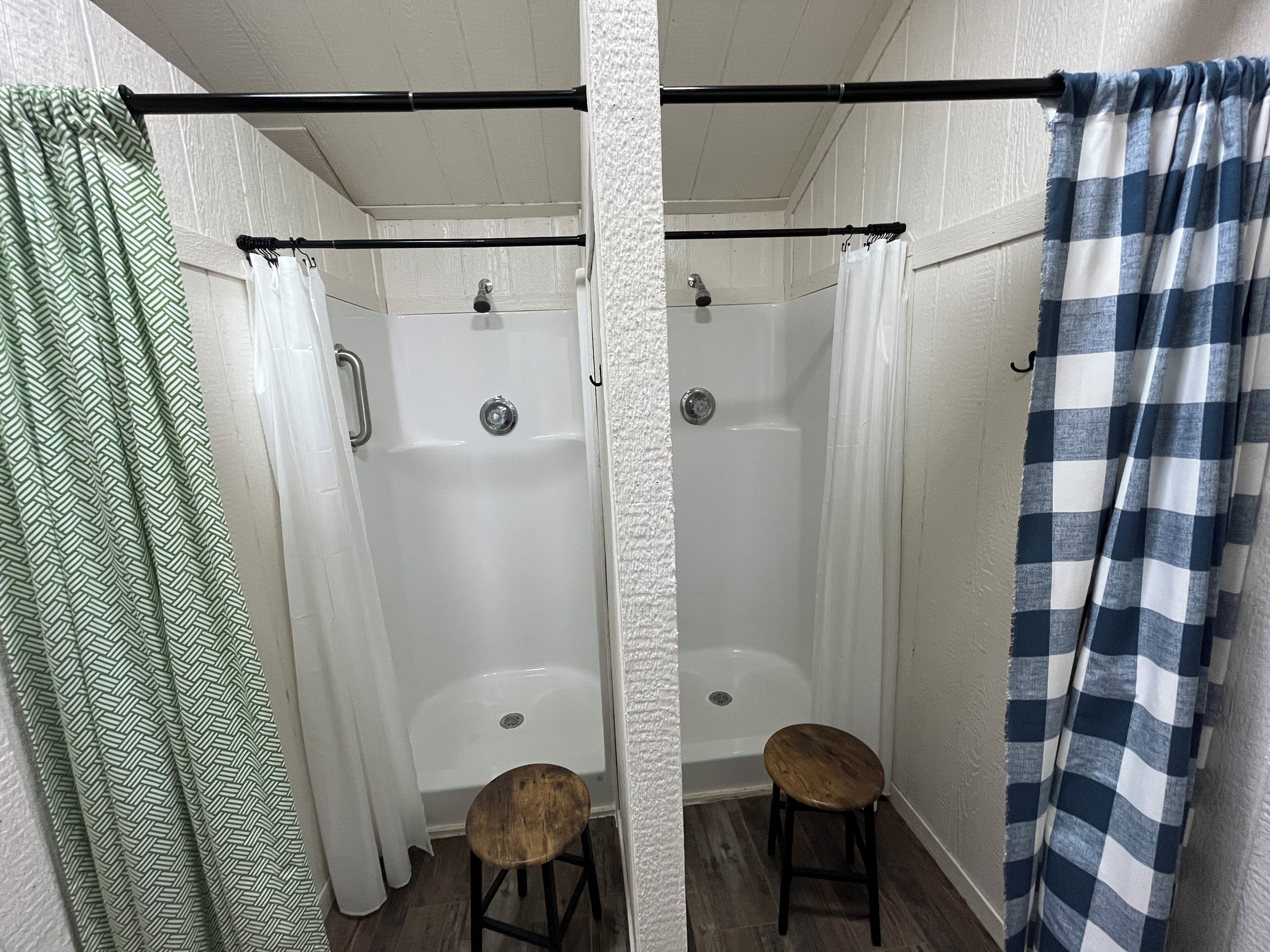 Shower, toilet paper