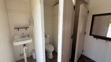 Shower, toilet paper