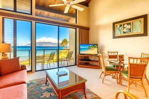 Living area - KBM Resorts | 3 Free Cars | Napili Point | Water Front | 3 Units, 5 Bedrooms | NAP ML-3909 (Lahaina)